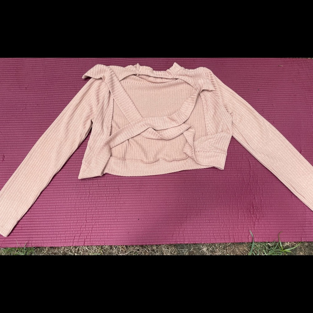 Open back top and skirt set